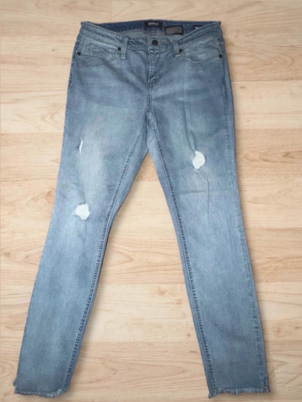 Buffalo David Bitton Women's Light Blue Distressed Skinny Jeans